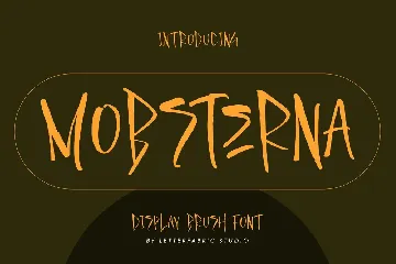 Mobsterna Display Brush Font