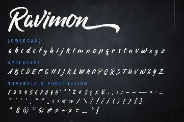 Ravimon - Solid Handbrush Font