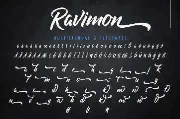 Ravimon - Solid Handbrush Font