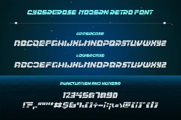 Cybergrose - Cyberpunk Display Font