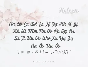 Heleen Script Font