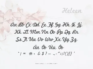 Heleen Script Font