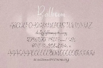 Ballroom font