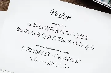 Nicollast Handwritten Brush Font