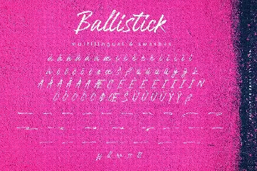 Ballistick - Brush Font with Swash