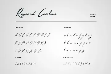 Raymond Caroline Brush Handwritten Font