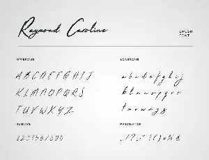 Raymond Caroline Brush Handwritten Font