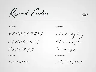 Raymond Caroline Brush Handwritten Font