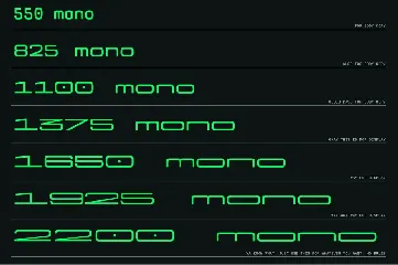 Mostest Mono tech Logo font