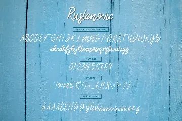 Ruslanovic font