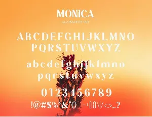 Monica - Unique Display Sans Serif font