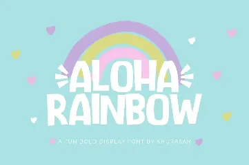 Aloha Rainbow font