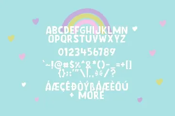 Aloha Rainbow font