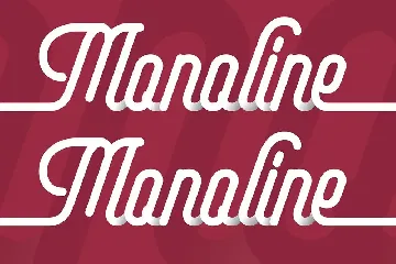 Frenda - a Monoline Typeface font