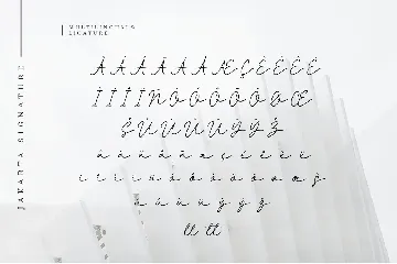 Jakarta Signature Script Font