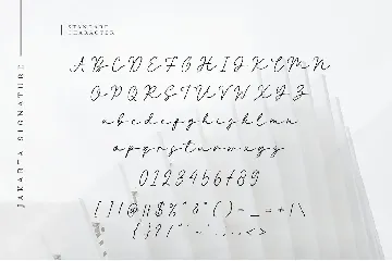 Jakarta Signature Script Font