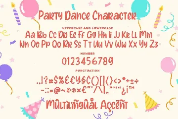 Party Dance - a Quirky Font