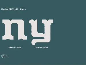 Oyster CPC Solid font