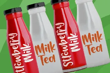 Redmilk font