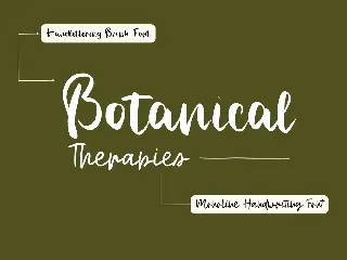 Handwritten Font Duo | Botanical Therapies