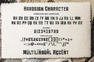 Hardsign - Layered Font