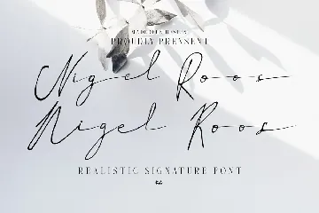 Nigel Roos Signature font