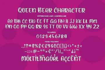 Queen Bear - Quirky Layered Font