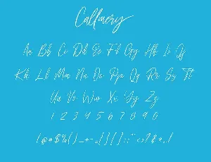 Callmery Signature Script Font