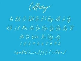 Callmery Signature Script Font