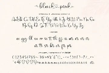 black love pink font