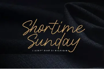 Shortime Sunday font