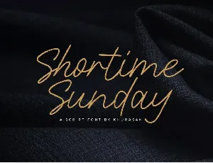 Shortime Sunday font