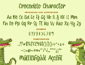 Crocodelo - a Quirky Font