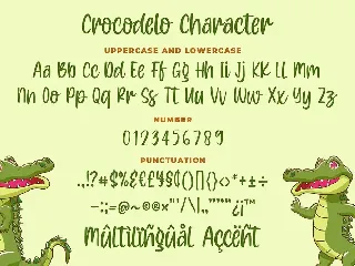 Crocodelo - a Quirky Font