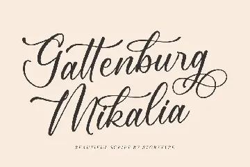 Gattenburg Mikalia Script Font