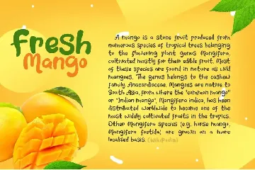 Fresh Mango font