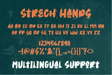 Strech Hands - Bold Brush Font