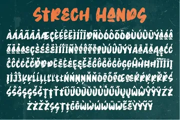 Strech Hands - Bold Brush Font