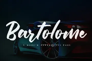 Bartolome - Bold Script Font