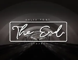 Kalia Handwritten Signature Font