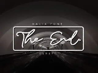 Kalia Handwritten Signature Font