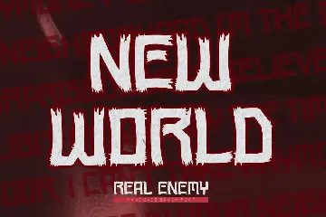 Real Enemy - Handmade Brush Font