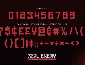 Real Enemy - Handmade Brush Font