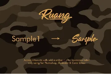 Ruang Script font