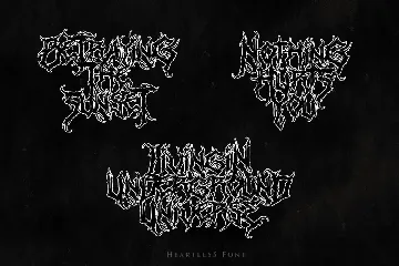 Heartless - Deathmetal Font