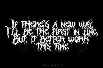 Heartless - Deathmetal Font