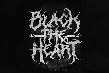 Heartless - Deathmetal Font