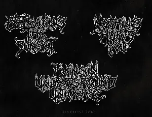 Heartless - Deathmetal Font