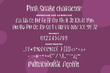 Pink Snake - a Quirky Handwritten Font