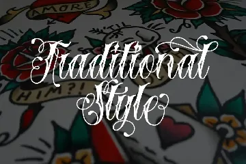 Blessed | Traditional Tattoo Fonts